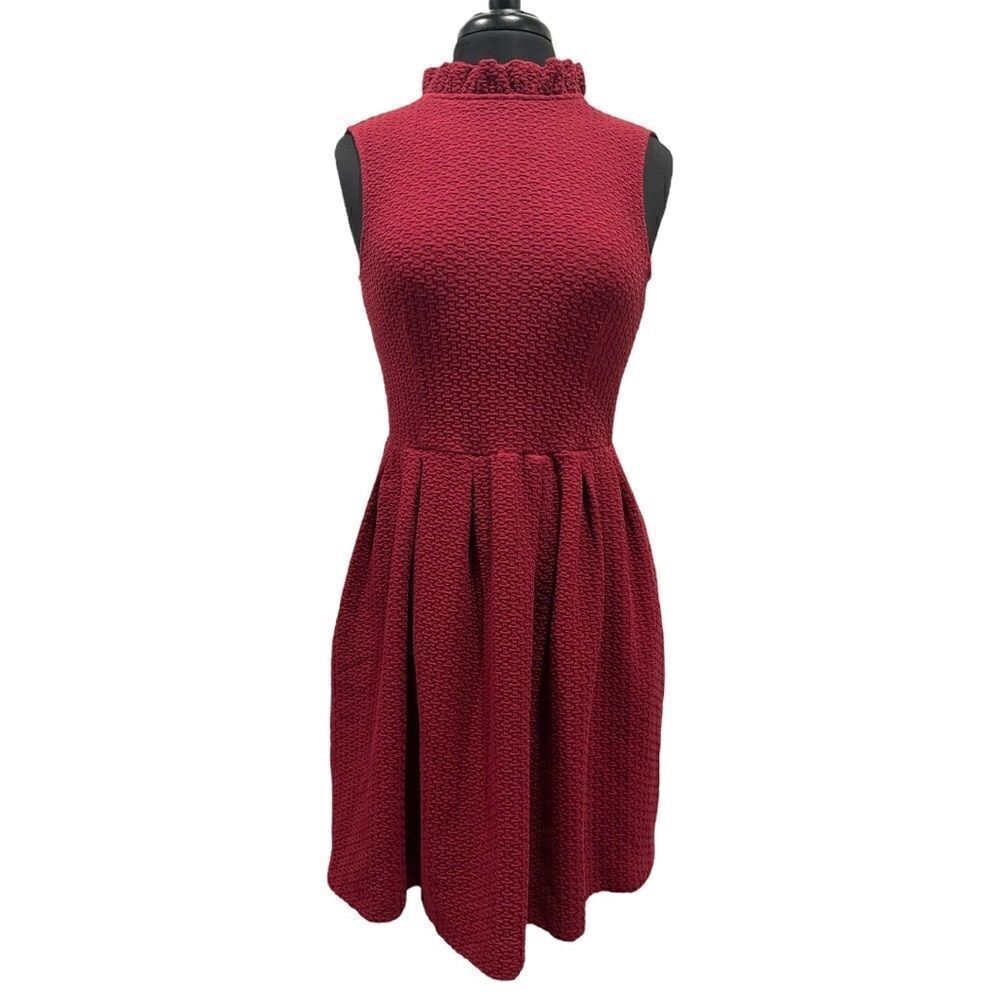 Anthropologie Ganni Pinnacle Textured Dress Sz S